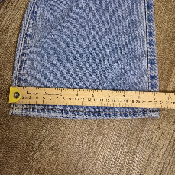 Blue Flare Wide Leg Jeans with Classic Wash - Picture 7 of 10